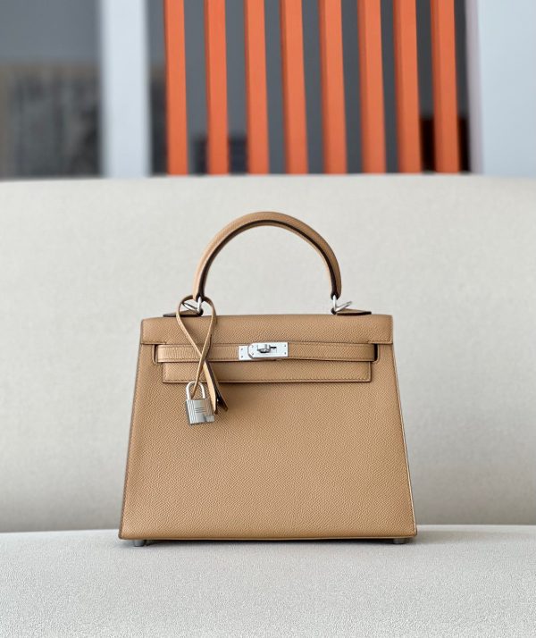 Kelly 25 Epsom Chai (0M) Palladium Hardware