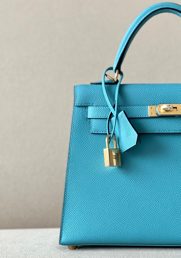 Kelly 25 Epsom Blue de nord (P3) Gold Hardware - Image 2