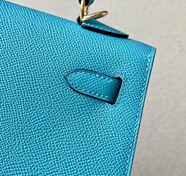 Kelly 25 Epsom Blue de nord (P3) Gold Hardware - Image 4