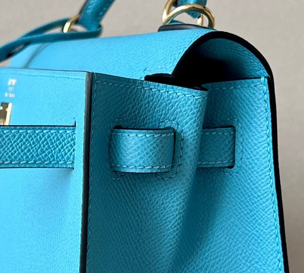 Kelly 25 Epsom Blue de nord (P3) Gold Hardware - Image 6