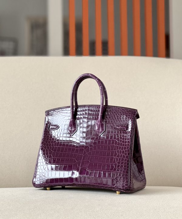 Birkin Cassis N5 Shiny  Porosus Crocodile 25  Gold Hardware - Image 2