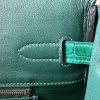 Birkin 35 Shiny Niloticus Crocodile Vert Emeraude 6Q Gold Hardware - Image 9