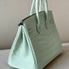 Birkin 25 Matte Alligator Crocodile Menthe Gold Hardware 6U - Image 8