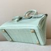 Birkin 25 Matte Alligator Crocodile Menthe Gold Hardware 6U - Image 3