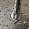 Birkin 20 Matte Alligator Crocodile Black Gold Hardware CK89 - Image 9