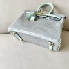 Birkin 25 Matte Alligator Crocodile Two-tone 2H kraft Y1 Vanille Gold Hardware - Image 8
