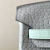 Birkin 25 Matte Alligator Crocodile Two-tone 2H kraft Y1 Vanille Gold Hardware - Image 6