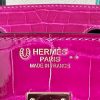 Birkin 25 Matte Niloticus Crocodile Menthe Palladium Hardware - Image 4