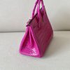 Birkin 25 Shiny Alligator Crocodile Rose Sheherazade Gold Hardware J5 - Image 2