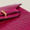 Birkin 25 Shiny Alligator Crocodile Rose Sheherazade Crystal buckle - Image 3