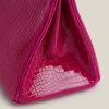 Birkin 25 Shiny Alligator Crocodile Rose Sheherazade Crystal buckle - Image 2