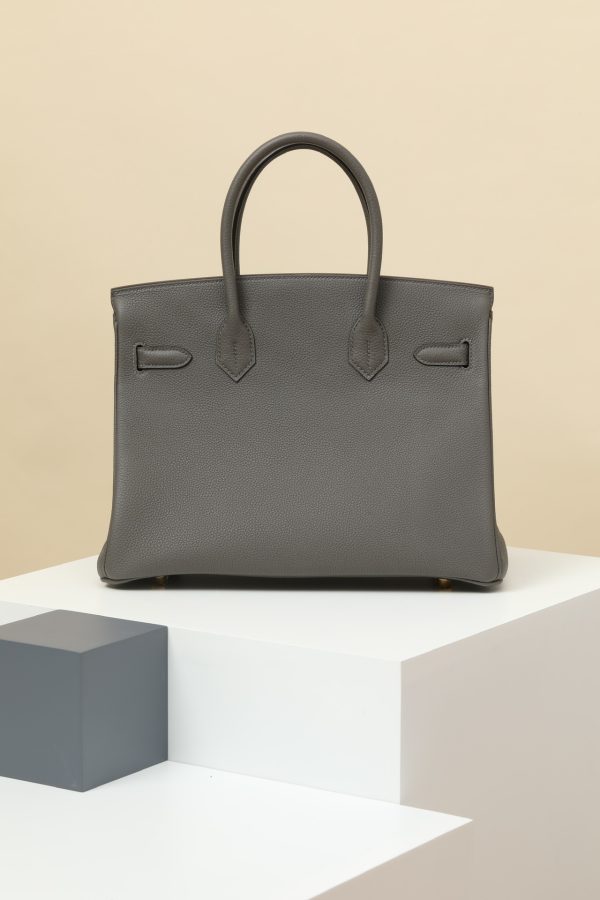 Birkin 30 Togo Etain 8F  Gold Hardware - Image 3