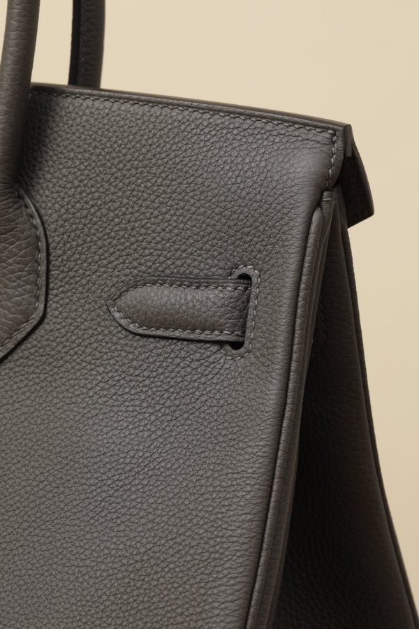 Birkin 30 Togo Etain 8F  Gold Hardware - Image 5