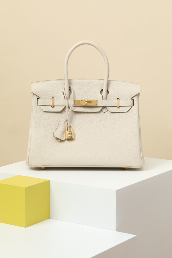 Birkin 30 Togo Craie 10 Gold Hardware