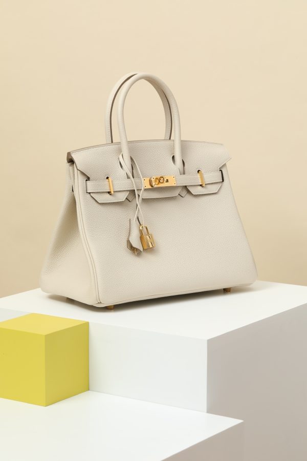 Birkin 30 Togo Craie 10 Gold Hardware - Image 2