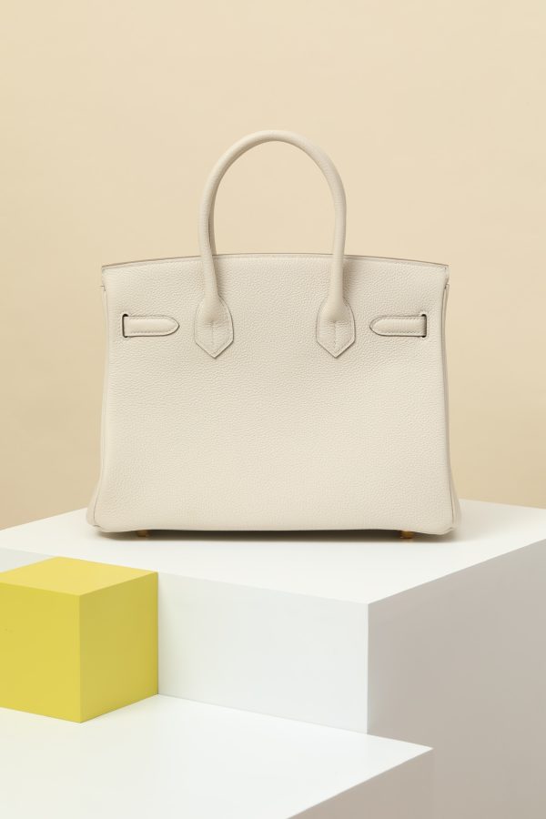 Birkin 30 Togo Craie 10 Gold Hardware - Image 3