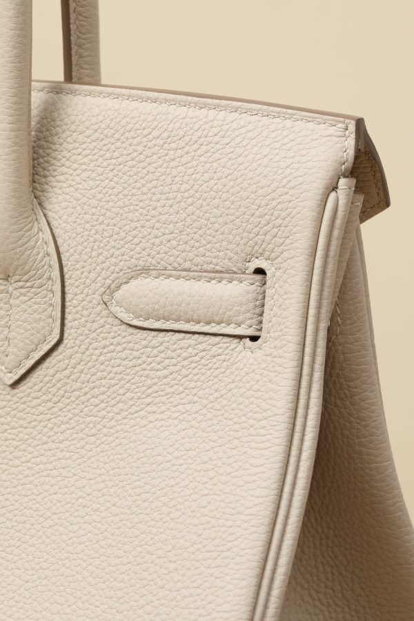 Birkin 30 Togo Craie 10 Gold Hardware - Image 5