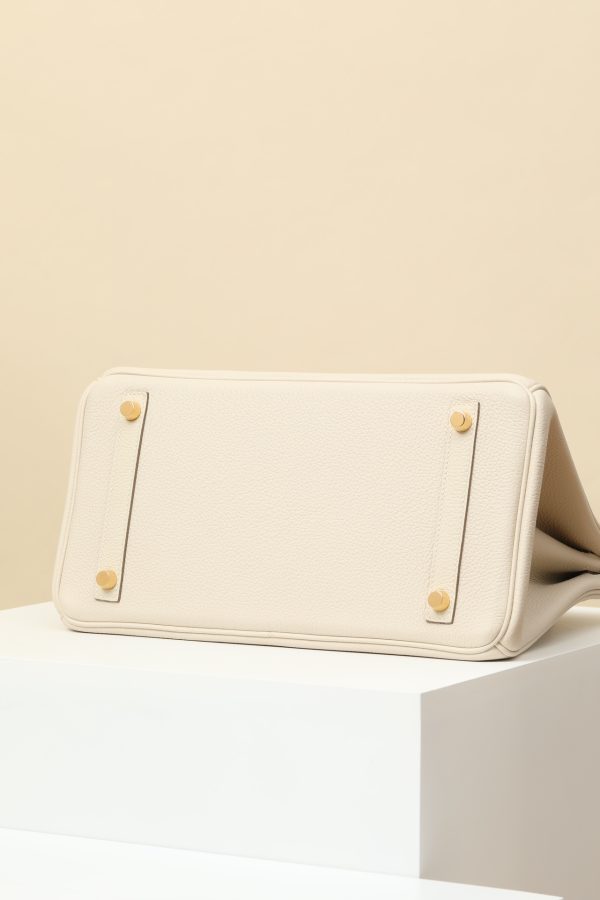 Birkin 30 Togo Craie 10 Gold Hardware - Image 6