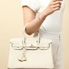 Birkin 30 Togo Craie 10 Gold Hardware - Image 8