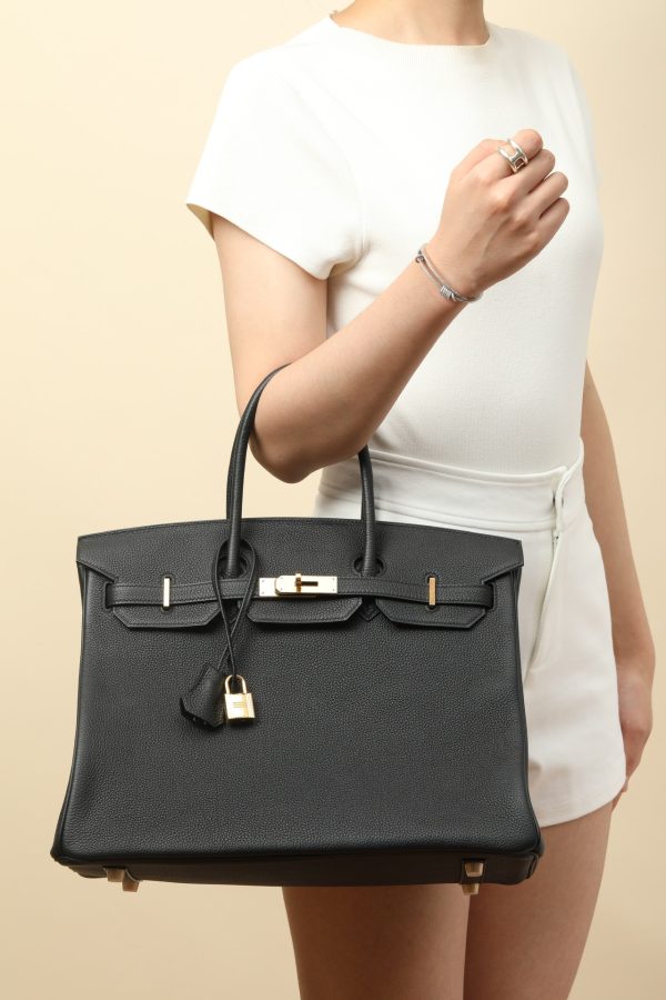 Birkin 35 Togo Black 89 Gold Hardware - Image 8
