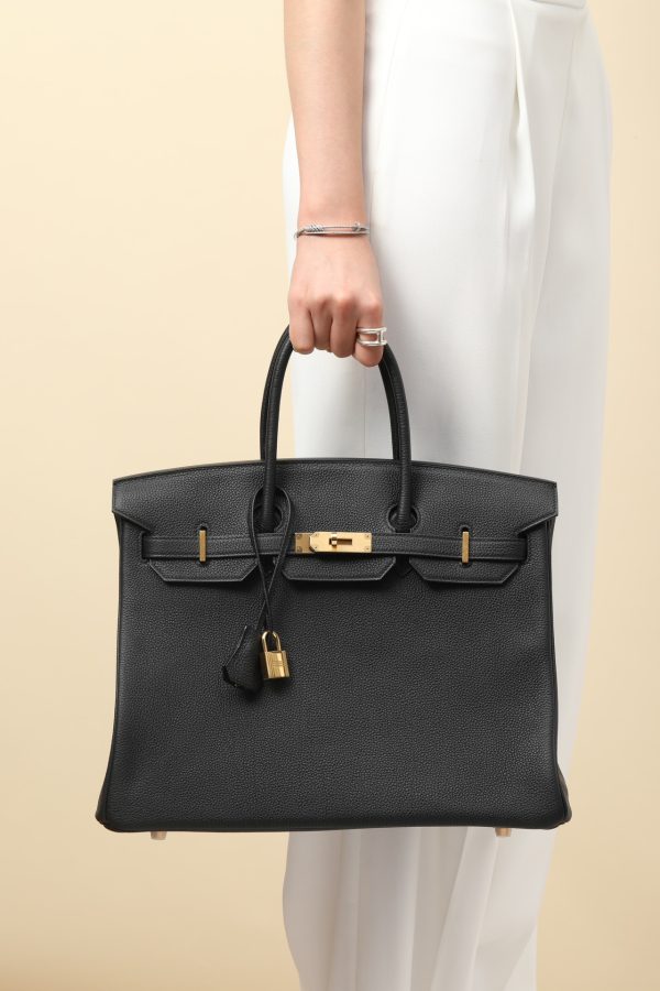 Birkin 35 Togo Black 89 Gold Hardware - Image 9