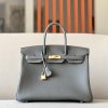 Birkin 35 Togo Gris Meyer 0L Gold Hardware