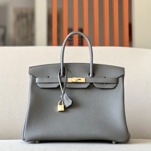 Birkin 35 Togo Gris Meyer 0L Gold Hardware
