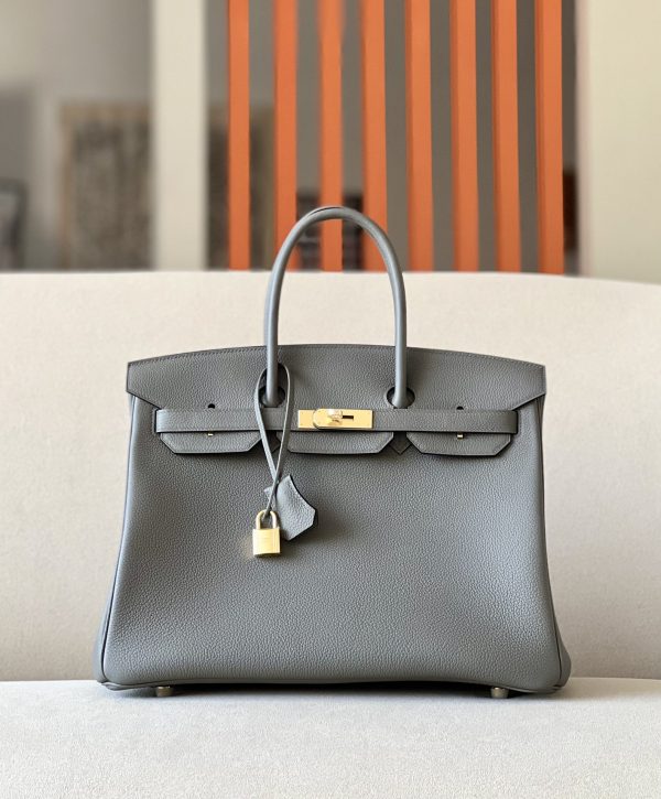 Birkin 35 Togo Gris Meyer 0L Gold Hardware