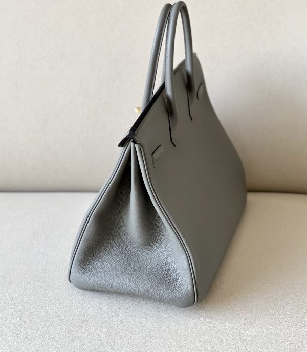 Birkin 35 Togo Gris Meyer 0L Gold Hardware - Image 6