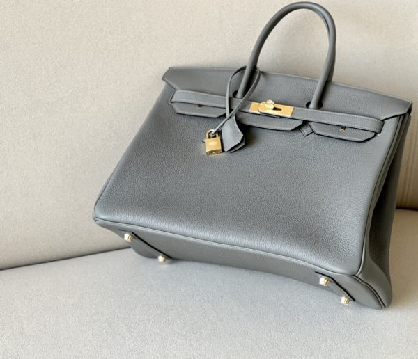 Birkin 35 Togo Gris Meyer 0L Gold Hardware - Image 7
