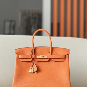Birkin 35 Togo Orange 93 Gold Hardware