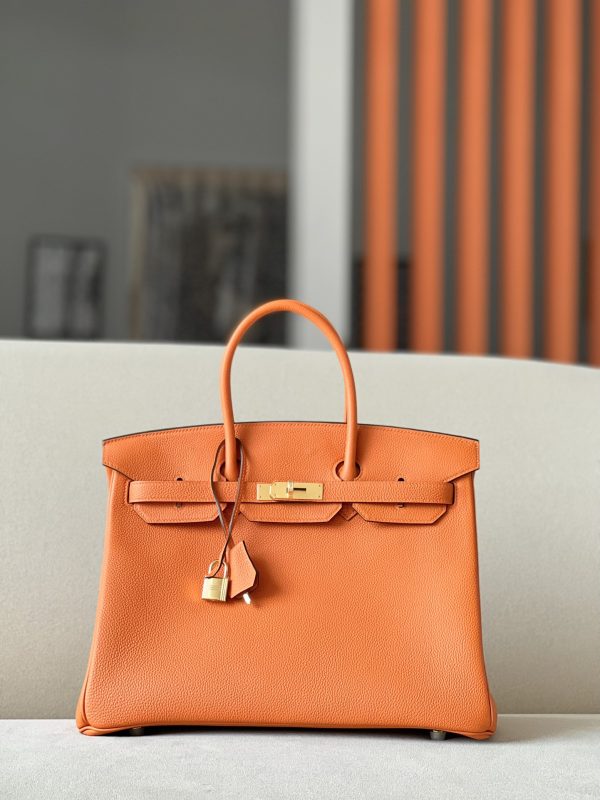 Birkin 35 Togo Orange 93 Gold Hardware