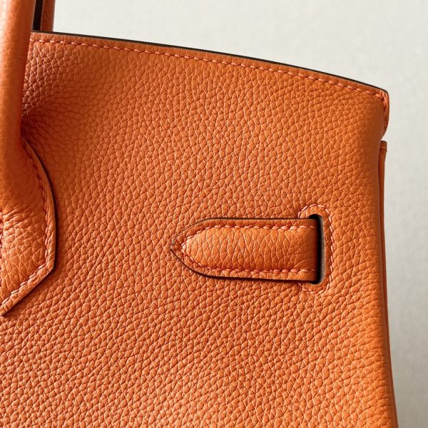 Birkin 35 Togo Orange 93 Gold Hardware - Image 3