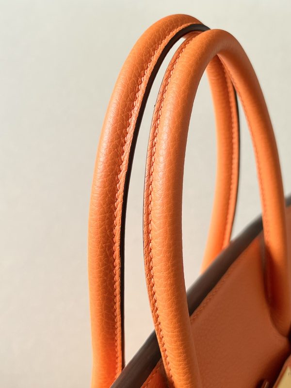 Birkin 35 Togo Orange 93 Gold Hardware - Image 5
