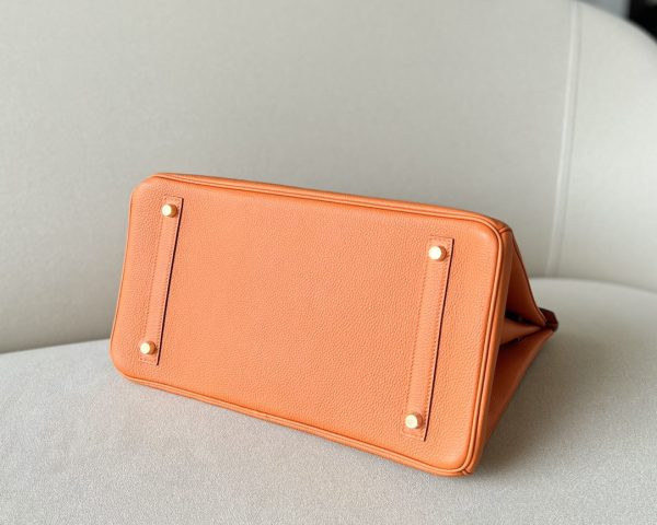 Birkin 35 Togo Orange 93 Gold Hardware - Image 6