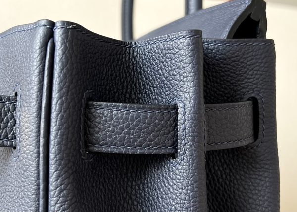 Birkin 30 Togo Blue Nuit 2Z Palladium Hardware - Image 4