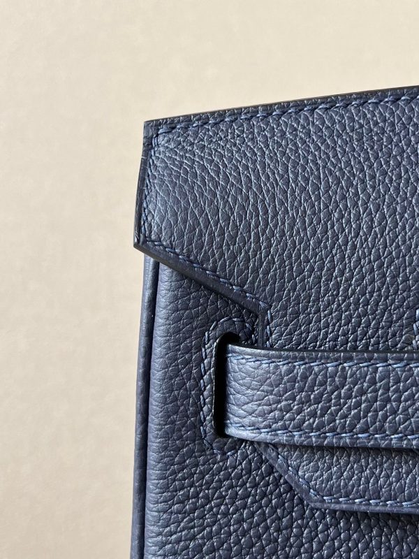 Birkin 30 Togo Blue Nuit 2Z Palladium Hardware - Image 6