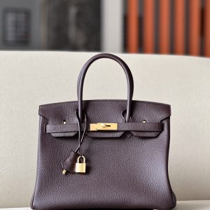 Birkin 30 Togo Rouge Selliere 0G Gold Hardware