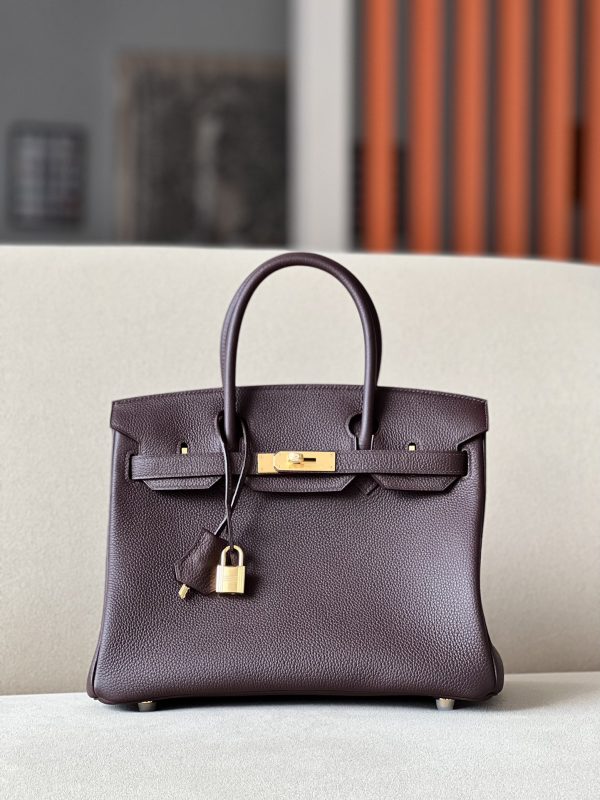 Birkin 30 Togo Rouge Selliere 0G Gold Hardware