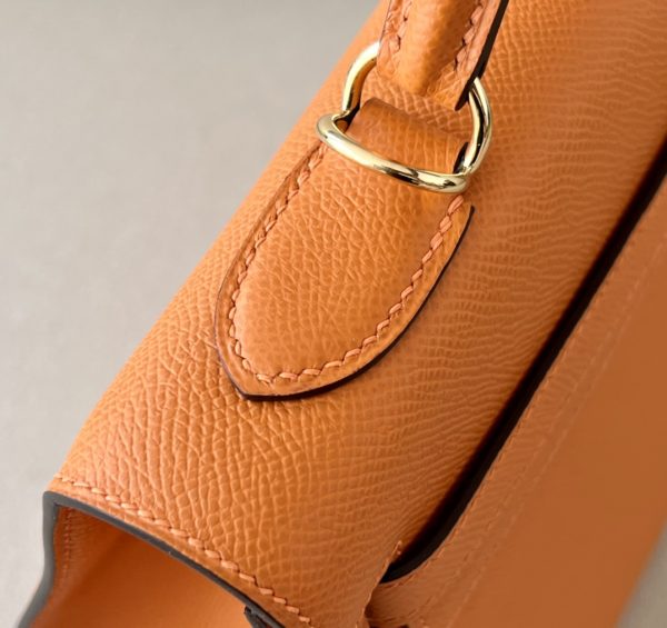 kelly 32 Epsom Orange 93 Gold Hardware - Image 3