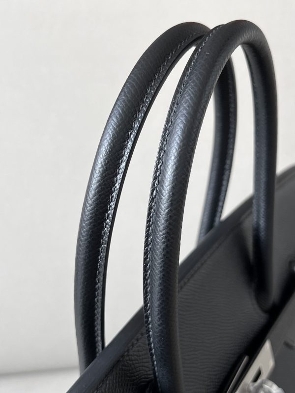 Birkin 35 Epsom Noir Palladium Hardware - Image 4