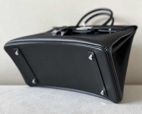 Birkin 35 Epsom Noir Palladium Hardware - Image 5
