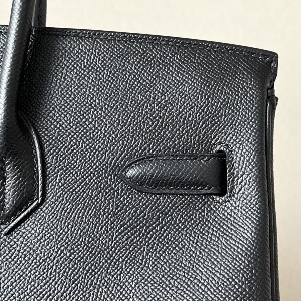 Birkin 35 Epsom Noir Palladium Hardware - Image 6