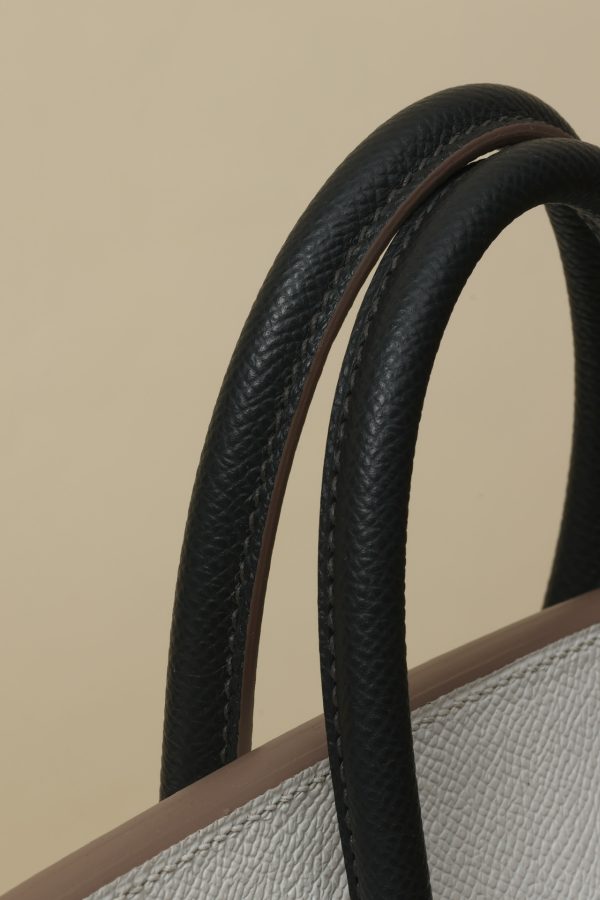Birkin HSS 25 Gris Pale M4,Vert Fizz 0S And Graphite 88 Epsom Palladium Hardware - Image 4