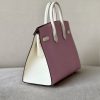Birkin HSS 25 Mauve Sylvestre X9 And Nata I2 Epsom Gold Hardware - Image 5