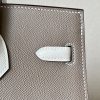 Birkin HSS 25 Etoupe 18 And Craie 10 Epsom Glod Hardware - Image 5