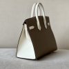 Birkin HSS 25 Etoupe 18 And Craie 10 Epsom Glod Hardware - Image 6