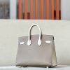 Birkin HSS 25 Etoupe 18 And Craie 10 Epsom Glod Hardware - Image 9