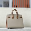 Birkin HSS 25 Trench S2 And Gold 37 Epsom Gold Hardware - Image 3