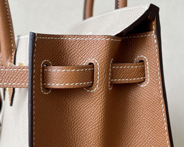 Birkin HSS 25 Trench S2 And Gold 37 Epsom Gold Hardware - Image 4
